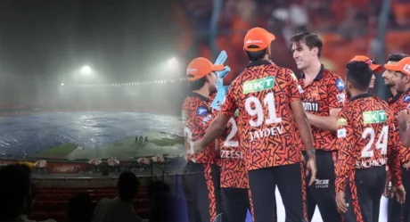 Rain Washes Out SRH’s Playoff Hopes Despite Cummins’ Fiery Spell vs DC in Match 55
