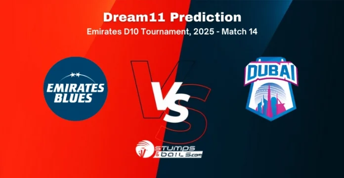 EMB vs DUB 14th Match Dream11 Prediction