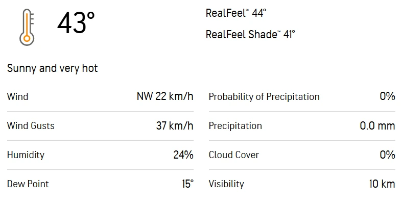 EMB vs FUJ 9th Match Weather Report