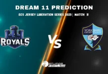 ER vs YCC Dream11 Prediction ECS Jersey Liberation Series 2025 – Match 11 ER vs YCC Dream11 Prediction