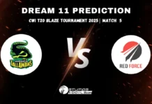 JAM-W vs TT-W Dream11 Prediction for Match 5 of CWI T20 Blaze Tournament 2025 JAM-W vs TT-W 5th Match Dream11 Prediction