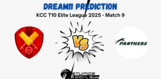 KMS vs KRM Dream11 Prediction 9th Match
