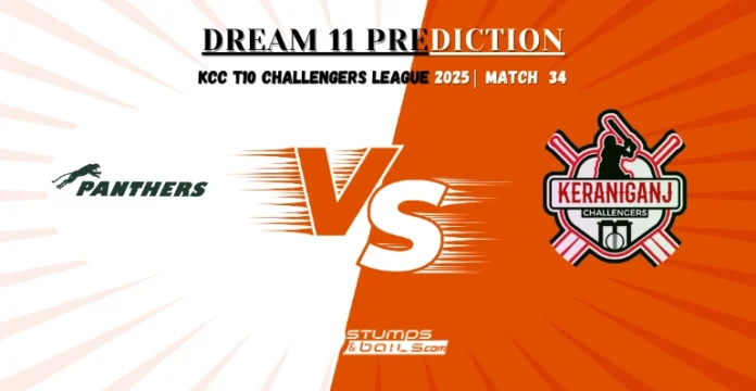 KRM vs KGC Dream11 Prediction Today match 34