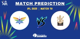 LSG vs RCB Match Prediction 70th Match