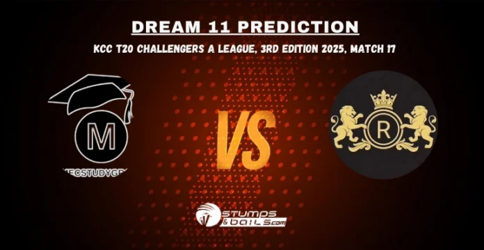 MEC vs RLC Dream11 Prediction 17th Match