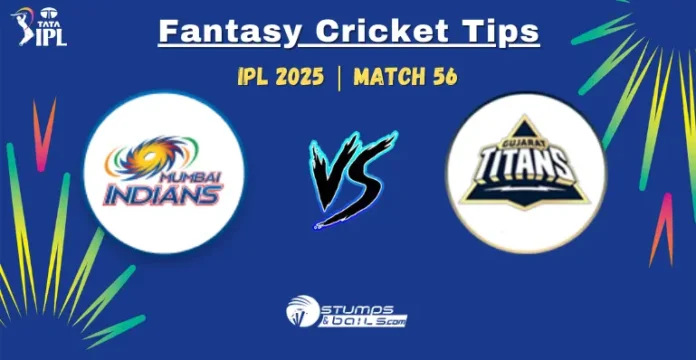 MI vs GT Fantasy Cricket Tips