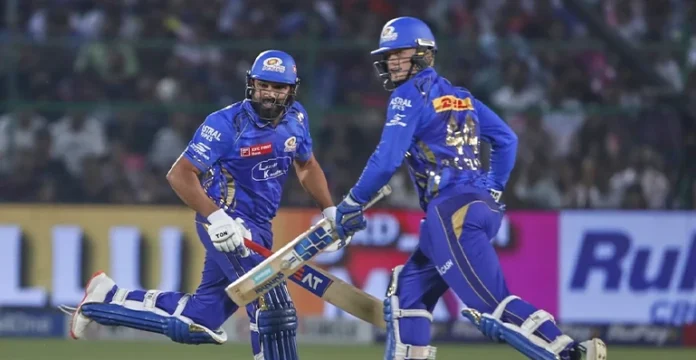 MI vs RR 50th Match 1st Innings Update