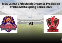 MSK vs RST Dream11 Prediction: Fantasy Cricket Tips for Match 17 of RCS Malta Spring Series 2025 MSK vs RST 17th Match Dream11 Prediction