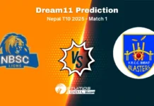 NBS vs BCCA Dream11 Prediction for Match 1 of Nepal T10 2025 NBS vs BCCA Dream11 Prediction