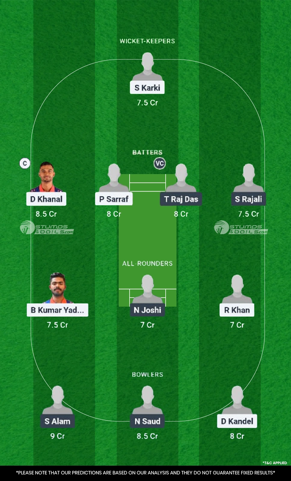 NBS vs BCCA Fantasy Picks