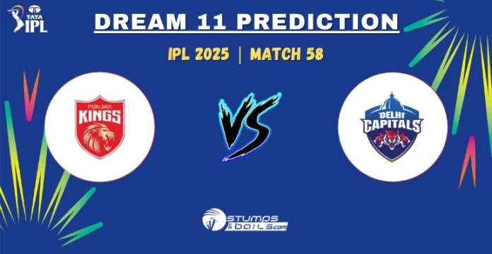PBKS vs DC Dream11 Prediction 58th Match