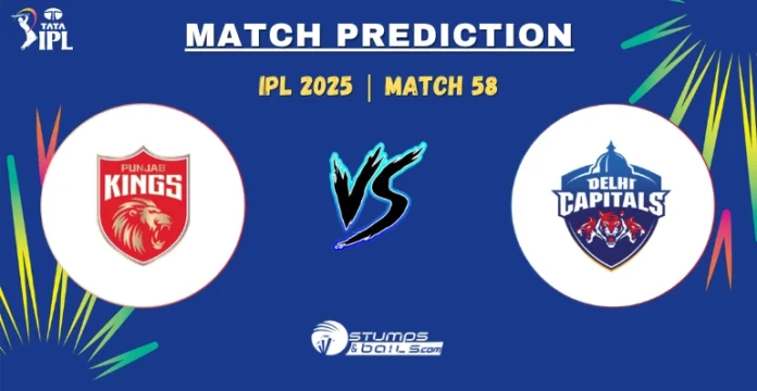 PBKS vs DC Match Prediction 58th Match
