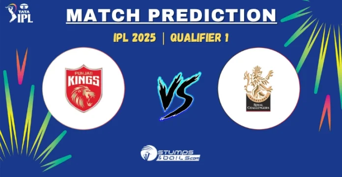PBKS vs RCB Qualifier 1 Match Prediction