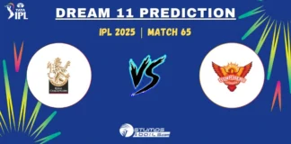 RCB vs SRH Dream11 Prediction 65th Match