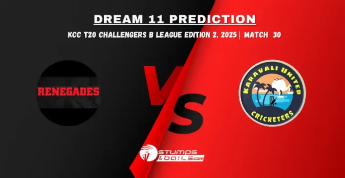 REN vs KUCC 30th Match Dream11 Prediction