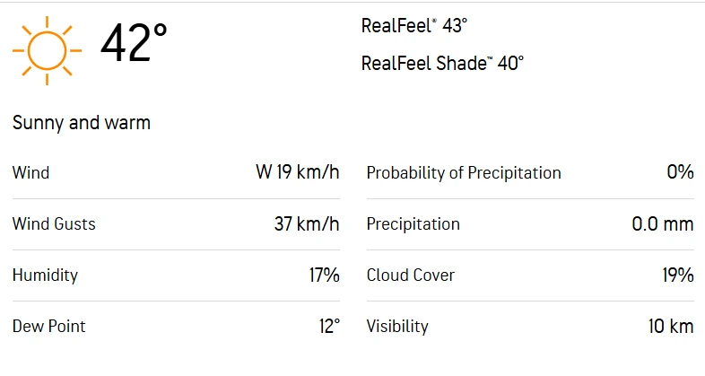 RR vs PBKS 59th Match Weather Report