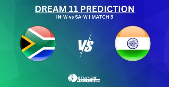 SA-W vs IN-W Dream11 Prediction Today Match 5