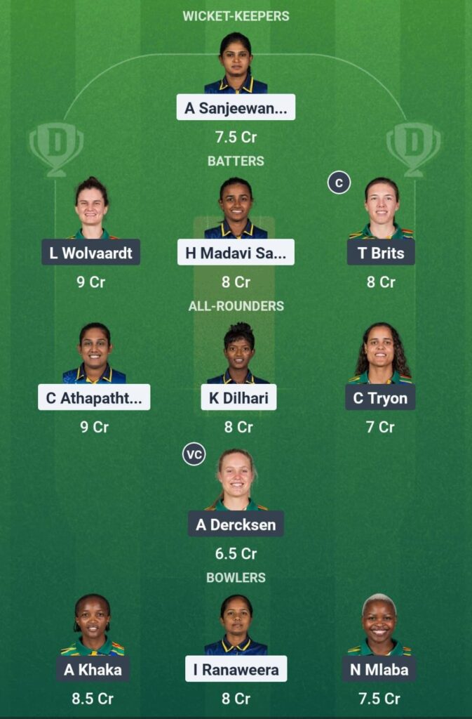 SL-W vs SA-W Dream11 Prediction Today Match 3