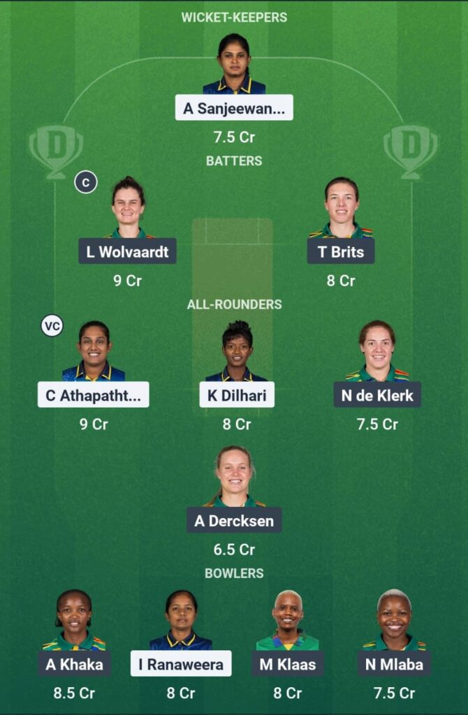 SL-W vs SA-W Dream11 Prediction Today Match 3