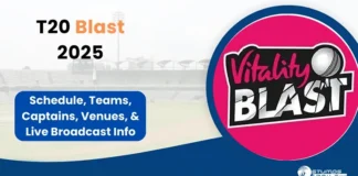 T20 Blast 2025 Schedule