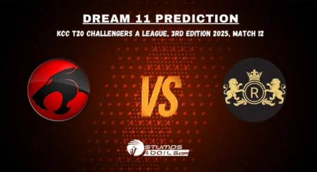 THN vs RLC Dream11 Prediction for KCC T20 Challengers A League 3rd Edition 2025, Match 12