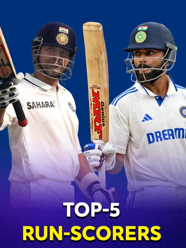 Top 5 players with the most runs in test cricket