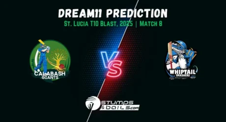 Dream11 Prediction of St. Lucia T10 Blast 2025 for the 8th match – CBG vs WTS