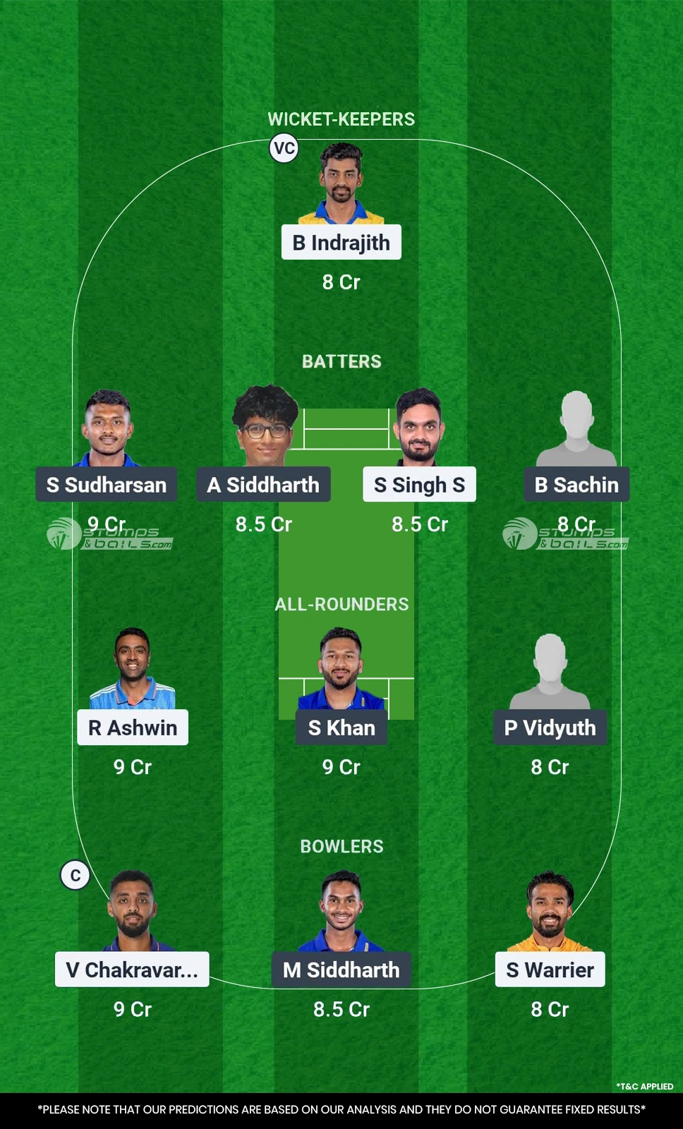 DD vs LKK 1st Match Dream11 Prediction