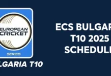 ECS Bulgaria T10 2025 Schedule: Match Timings in IST, Team List and Key Players ECS Bulgaria T10 2025 Schedule