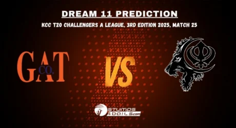 GAT vs SBS Dream11 Prediction: Fantasy Cricket Tips for Match 25 of KCC T20 Challengers A League Edition 3 