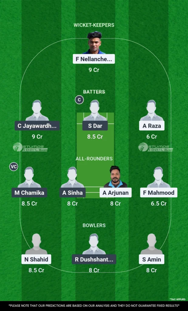 GHM vs OCC Match 21 Dream11 Prediction