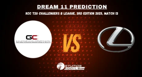 GUC vs LEX Dream11 Prediction KCC T20 Challengers B League 3rd Edition 2025 Match 13 Top Picks