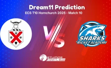 HOR vs SCA Dream11 Prediction for 10th Match of ECS Hornchurch 2025 HOR vs SCA Match 10 Dream11 Prediction