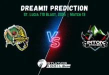 IYH vs PTS Dream11 Prediction: Small and Grand League Teams for Match 13 of St. Lucia Blast 2025 IYH vs PTS Dream11 Prediction