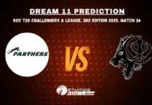 KRM vs SBS Dream11 Prediction for KCC T20 Challengers A League, 3rd Edition 2025, 36th Match KRM vs SBS 36th Match Dream11 Prediction