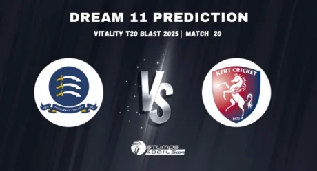 MID vs KET Dream11 Prediction: Fantasy Cricket Tips and Team Today for match 20 of T20 Blast 2025