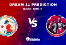 NY vs SF Dream11 Prediction: Top performers and Fantasy Picks for Match 14 of MLC 2025 NY vs SF Match 14 Dream11 Prediction