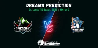 PTS vs WTS Match 2 Dream11 Prediction of St. Lucia 2025