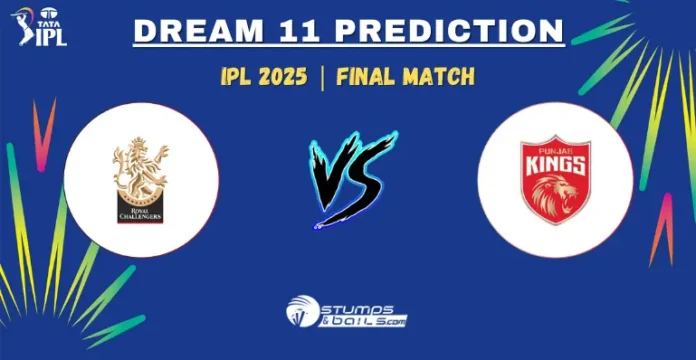 RCB vs PBKS Dream11 Prediction Final Match