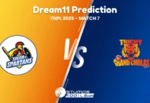 SS vs TGC Fantasy Tips For Match 7 of Shriram Capital TNPL 2025 SS vs TGC Dream11 Prediction