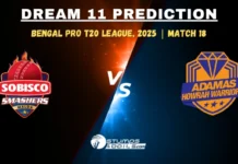 SSM vs AHW Fantasy Tips 18th Match of Bengal Pro T20 League 2025 SSM vs AHW match 18 Dream11 Prediction