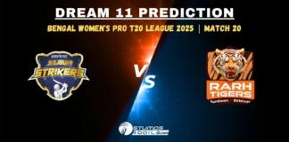 SSS-W vs SRT-W Dream11 Prediction for 20th Match