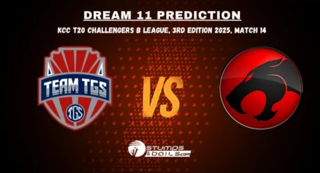 TGS vs THU-B Dream11 Prediction & Fantasy Tips for KCC T20 Challengers B League Edition 3 2025-Match 14
