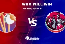 WAS vs SF Match Prediction: Who Will Win 19th Match of MLC 2025 WAS vs SF Match Prediction