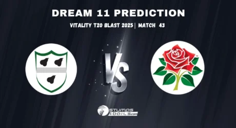 WOR vs LAN Dream11 Prediction Vitality Blast T20 2025  – Match 43