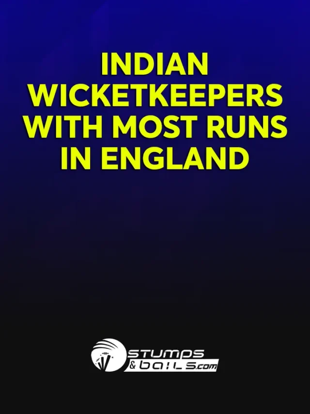 Indian Wicketkeepers With Most Runs in England