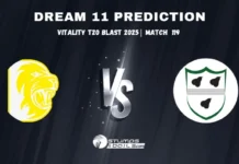DER vs WAS Dream11 Prediction & Fantasy Cricket Picks for T20 Blast 2025 – Match 119 DER vs WAS Dream11 Team Today