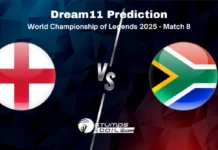 EDC vs SAC Dream11 Prediction & Fantasy Cricket Tips for World Championship of Legends 2025 – Match 8 EDC vs SAC Dream11 Prediction 8th Match