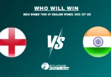 Match Prediction for EN-W vs IN-W 1st ODI of India Women Tour of England 2025 EN-W vs IN-W Who will win 1st ODI