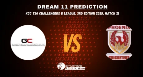 GUC vs PC Dream11 Team, Pitch Report & Fantasy Tips KCC T20 Challengers B League Match 21